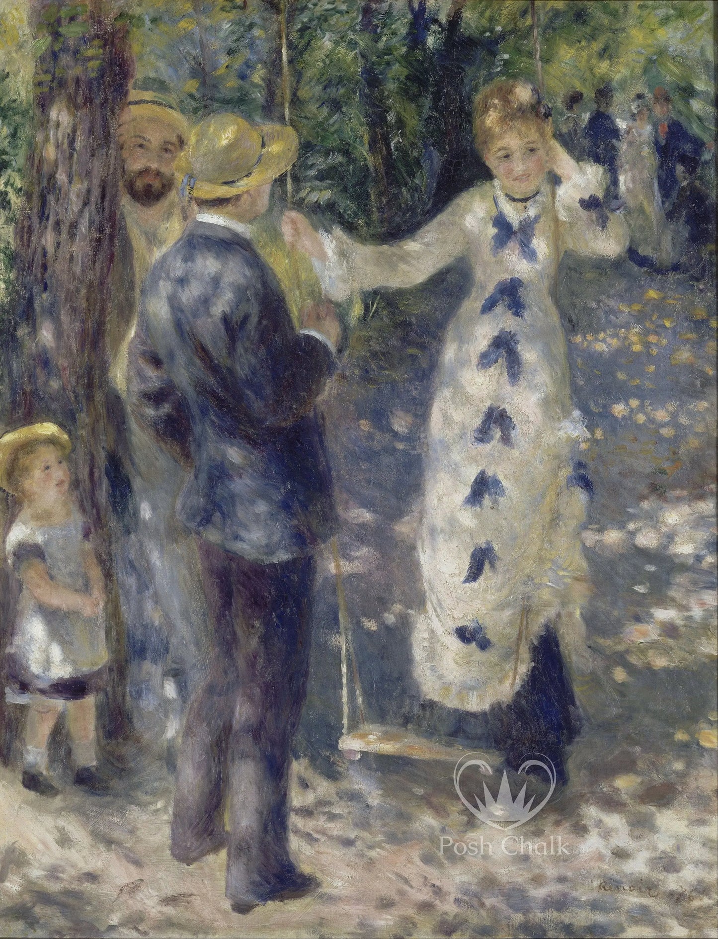 Couple in Navy Posh Chalk Decoupage - A1