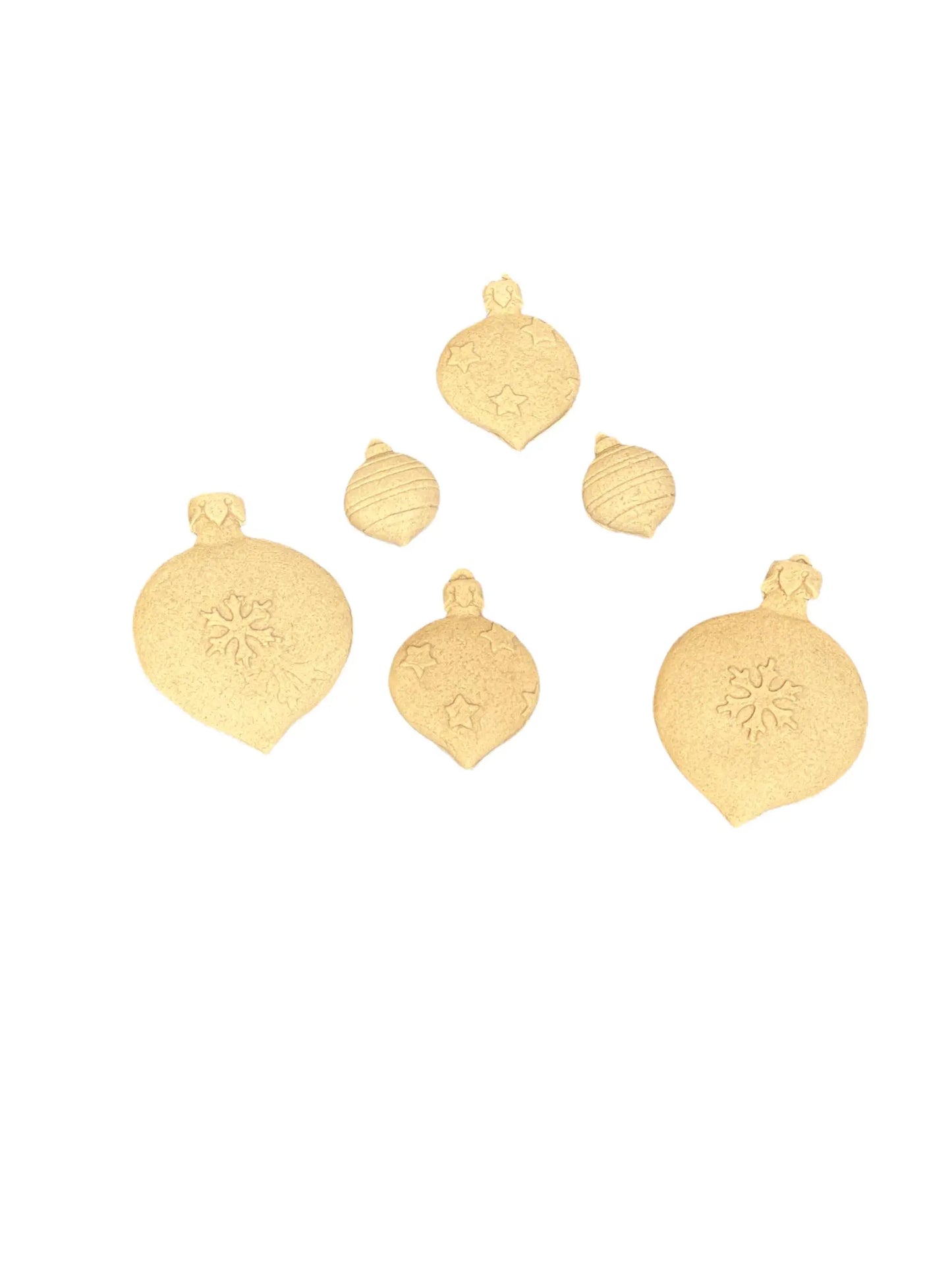 Flexible Pliable Embellishment IFW 0437 Christmas ornaments Scrapbooking or crafting size iFlex Wood Products