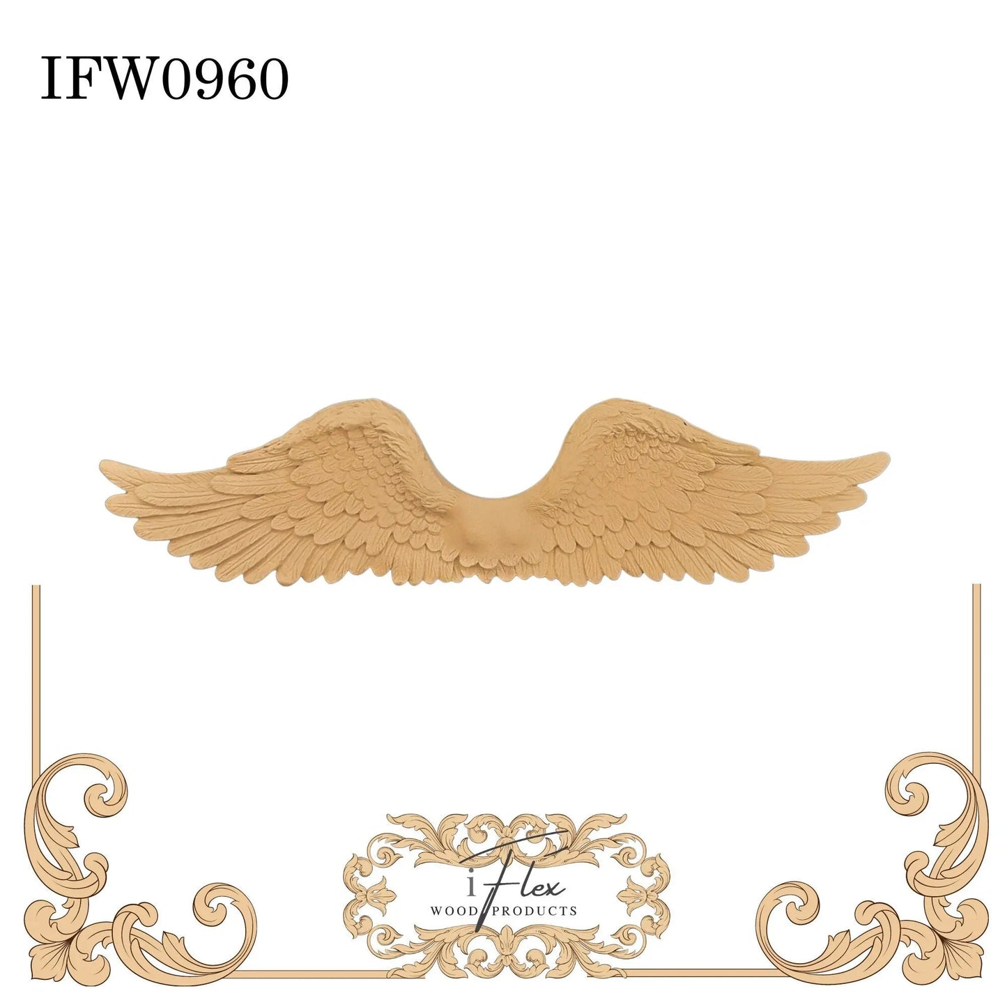IFW 0960 iFlex Wood Products wings bendable mouldings, flexible, wooden appliques