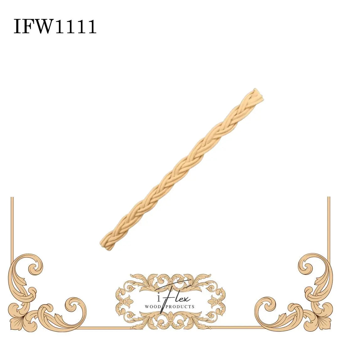IFW 1111 Braided trim, crafting embellishment iFlex Wood Products