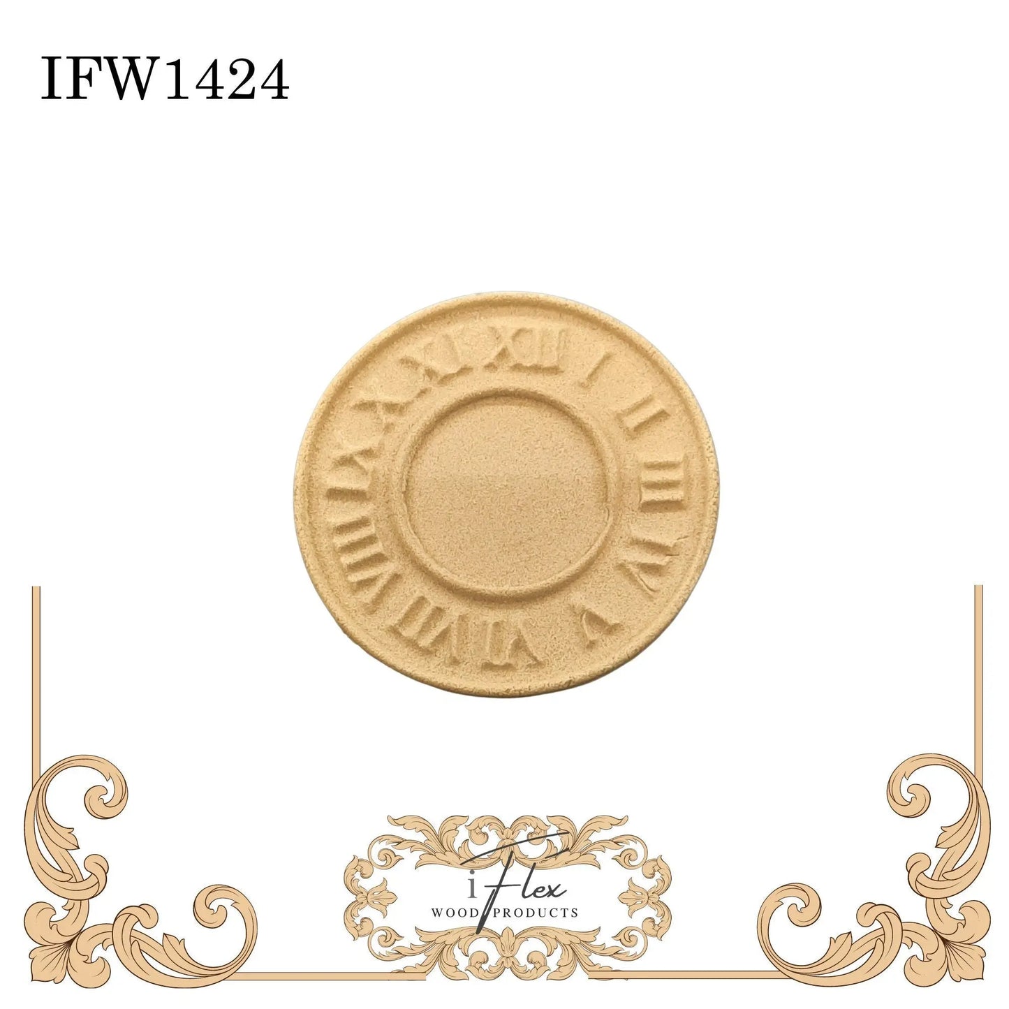 IFW 1424 iFlex Wood Products, bendable mouldings, flexible, wooden appliques, steampunk clock