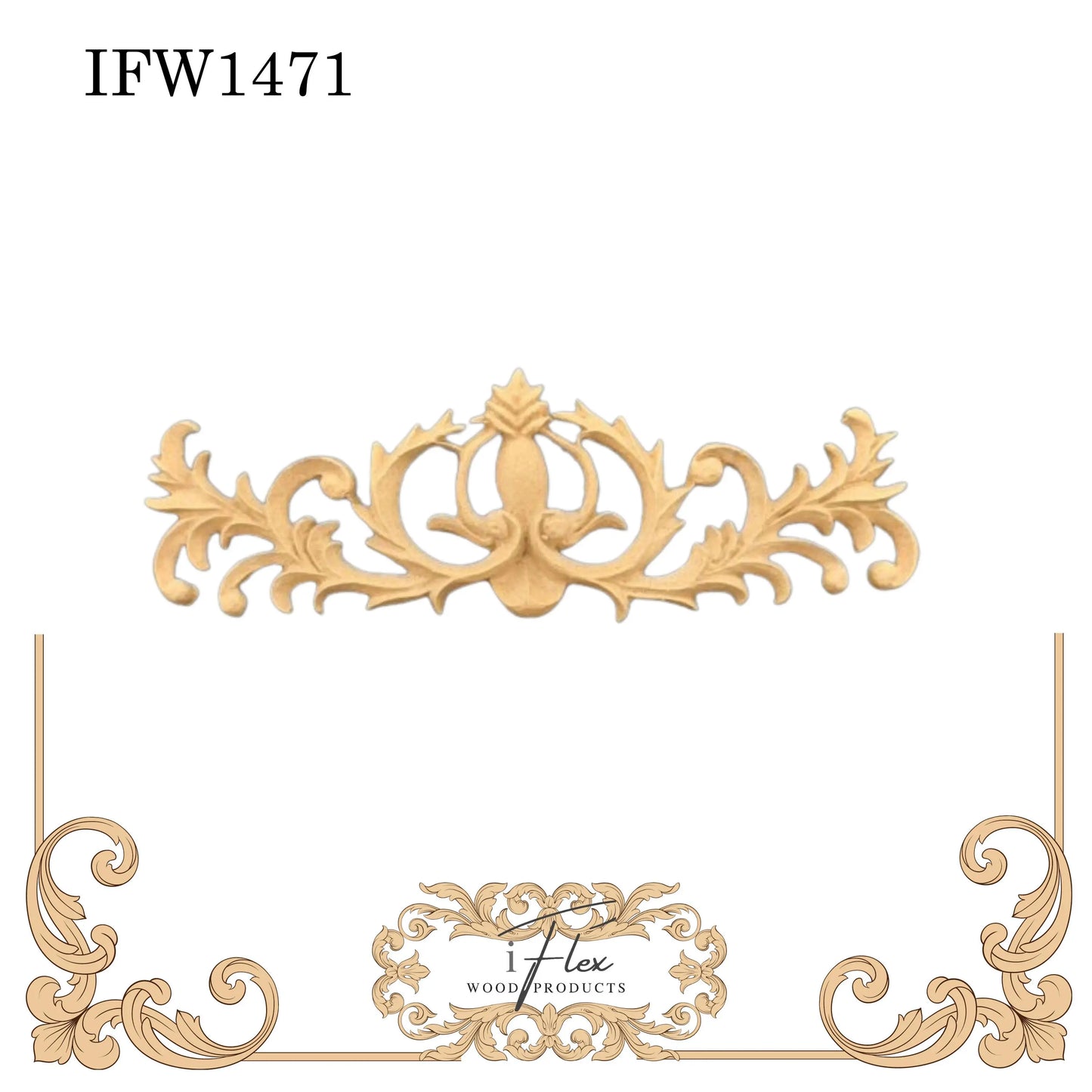 IFW 1471 Decorative Center, flexible moulding. iFlex Wood Products