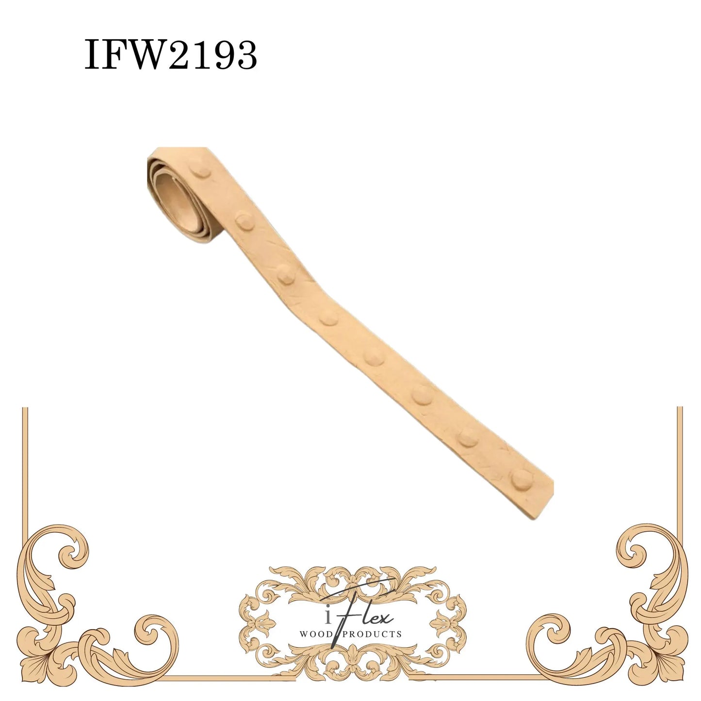 IFW 2193 iFlex Wood Products, bendable mouldings, flexible, wooden appliques, belt, trim iFlex Wood Products