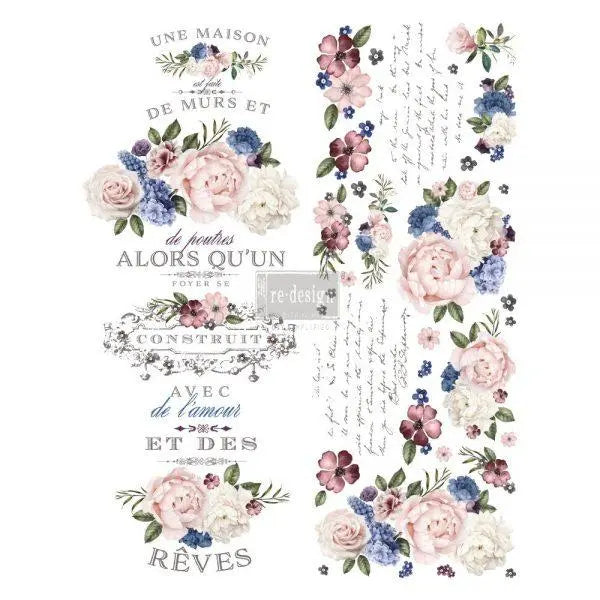 LAVENDER BUSH – DESIGN SIZE 22″ X 30″, CUT INTO 3 SHEETS Prima Re-Design