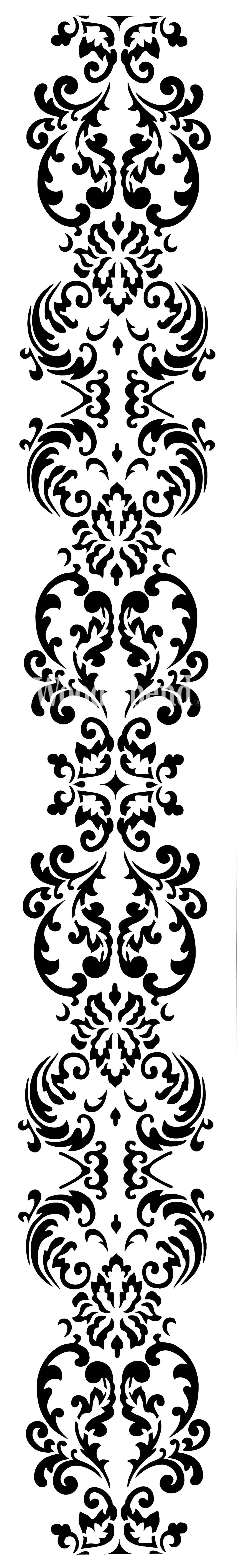 Posh Chalk Stencil Long Wall Panel 140x20cm Posh Chalk