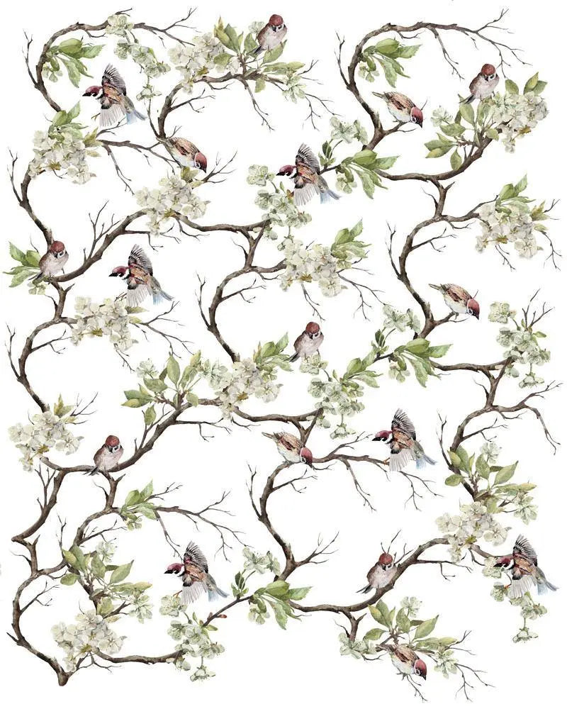 REDESIGN DECOR TRANSFERS® – BLOSSOM FLIGHT – TOTAL SHEET SIZE 24″ X 35″, CUT INTO 3 SHEETS Prima Re-Design