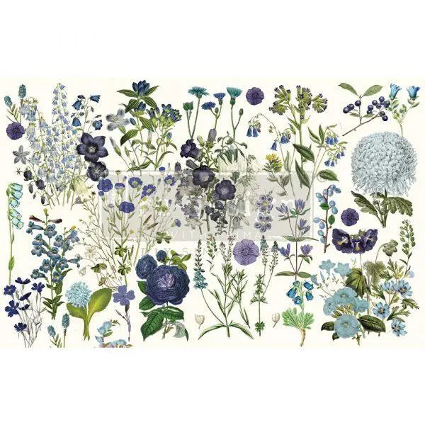 Re- Design with Prima Blue Meadows – DECOUPAGE DECOR TISSUE PAPER - 1 SHEET, 19″X30″ Prima Re-Design