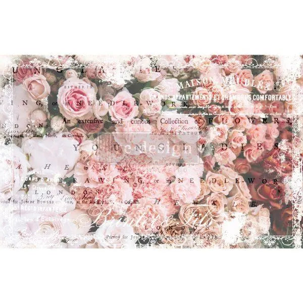 Re-Design with Prima DÉCOUPAGE DÉCOR TISSUE PAPER – ANGELIC ROSE GARDEN Prima Re-Design