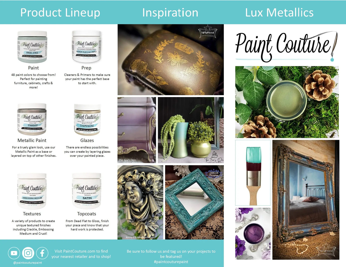 Sky Blue Paint Couture Lux Metallic Paint All Paint Products