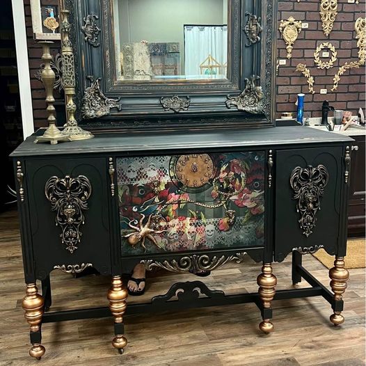 Spoiled to the Core designs Buffet with Mirror