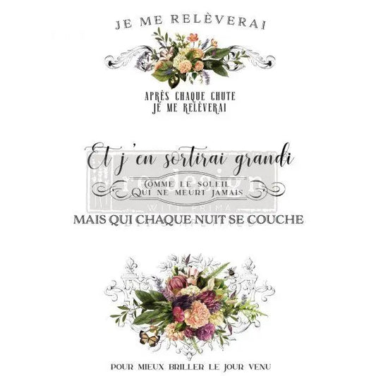 Beautiful Sunshine Transfer - Total Sheet Size: 24″ X 35″ Prima Re-Design