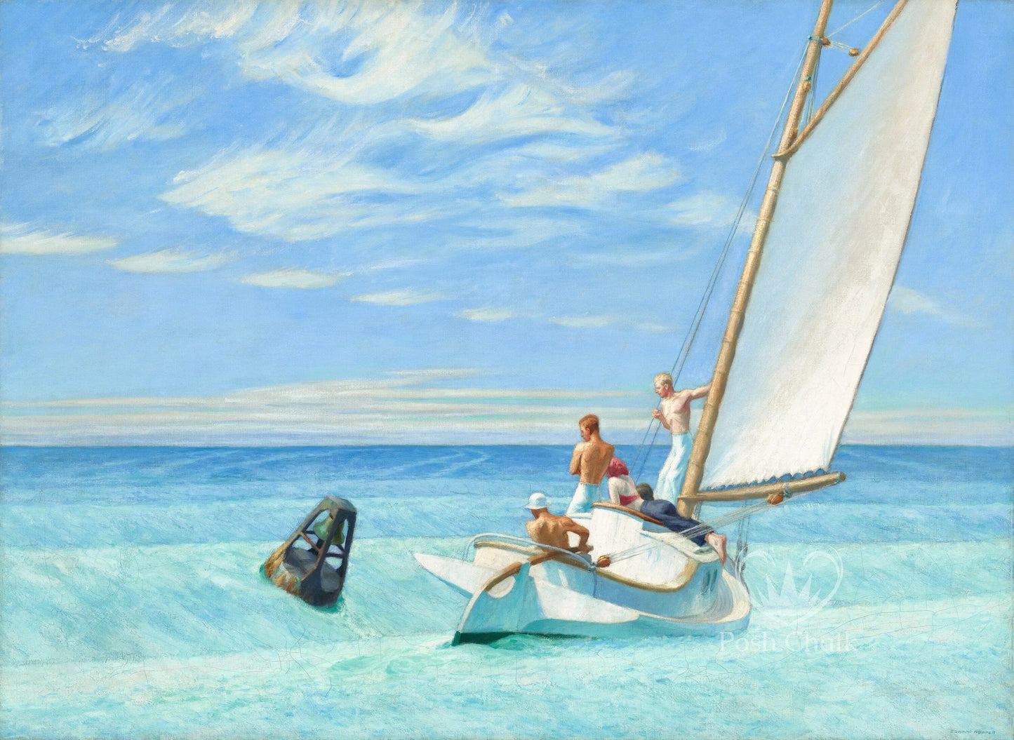 Blue Sailing Posh Chalk Decoupage - A1