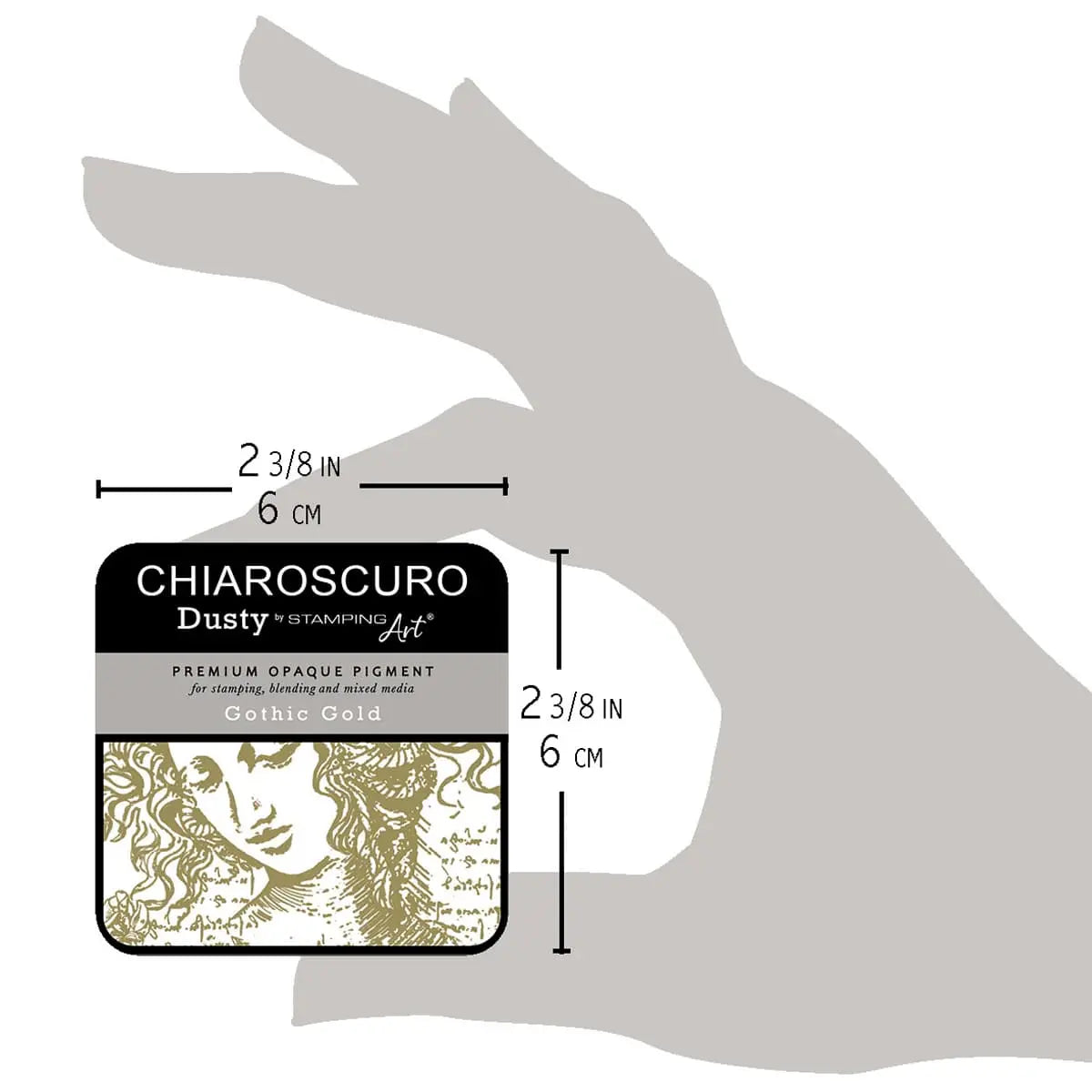 Gothic Gold Chiaroscuro Dusty Ink Pad All Paint Products