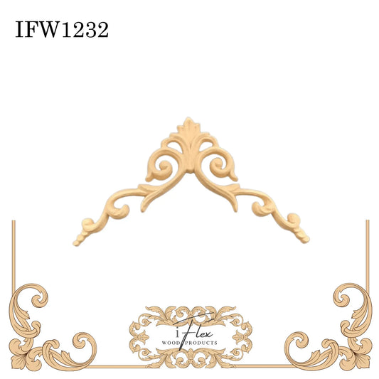 IFW 1232 iFlex Wood Products, bendable mouldings, flexible, wooden appliques, corner iFlex Wood Products