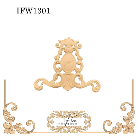 IFW 1301 iFlex Wood Products, bendable mouldings, flexible, wooden appliques, decorative plaque