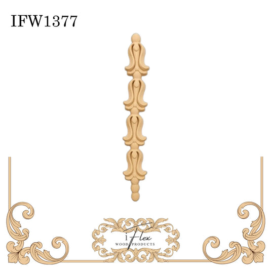 IFW 1377 iFlex Wood Products, bendable mouldings, flexible, wooden appliques, drop iFlex Wood Products