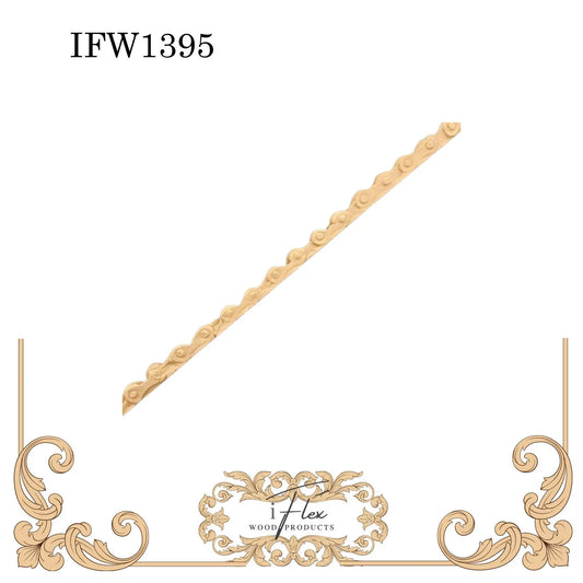 IFW 1395 iFlex Wood Products, bendable mouldings, flexible, wooden appliques, chain, trim