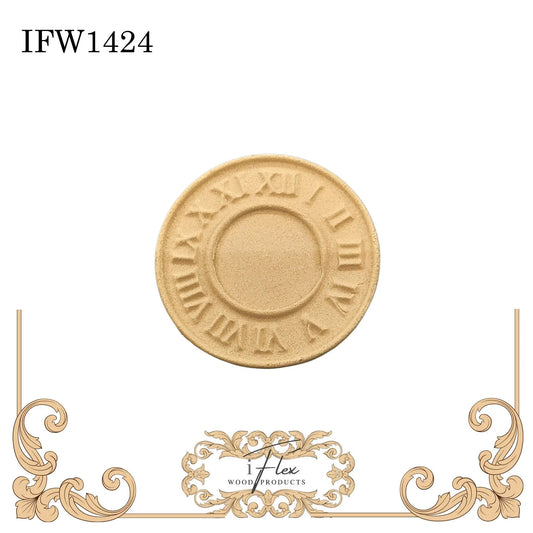 IFW 1424 iFlex Wood Products, bendable mouldings, flexible, wooden appliques, steampunk clock