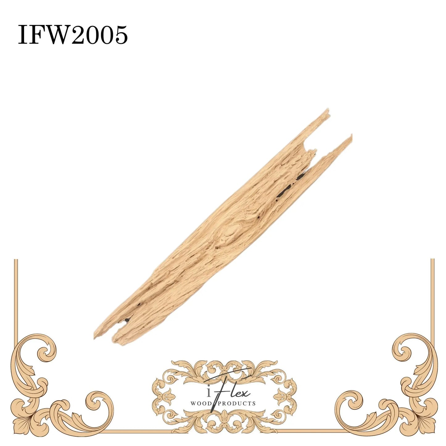 IFW 2005 iFlex Wood Products, bendable mouldings, flexible, wooden appliques, tree stump