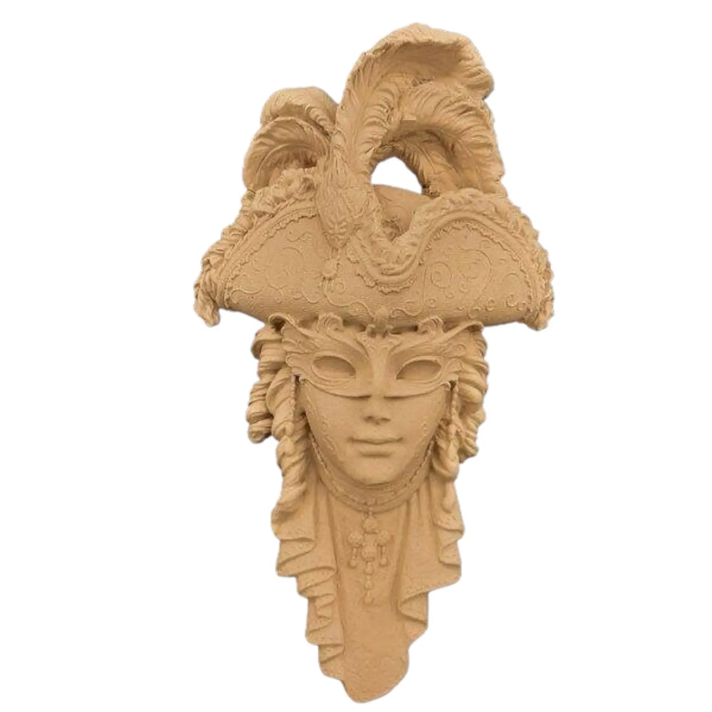 IFW 2994 iFlex Wood Products Mardi Gras Mask, lady mask Flexible Pliable Embellishment iFlex Wood Products