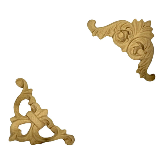 IFW 3271 Set of two dainty corners, jewelry box embellishment iFlex Wood Products