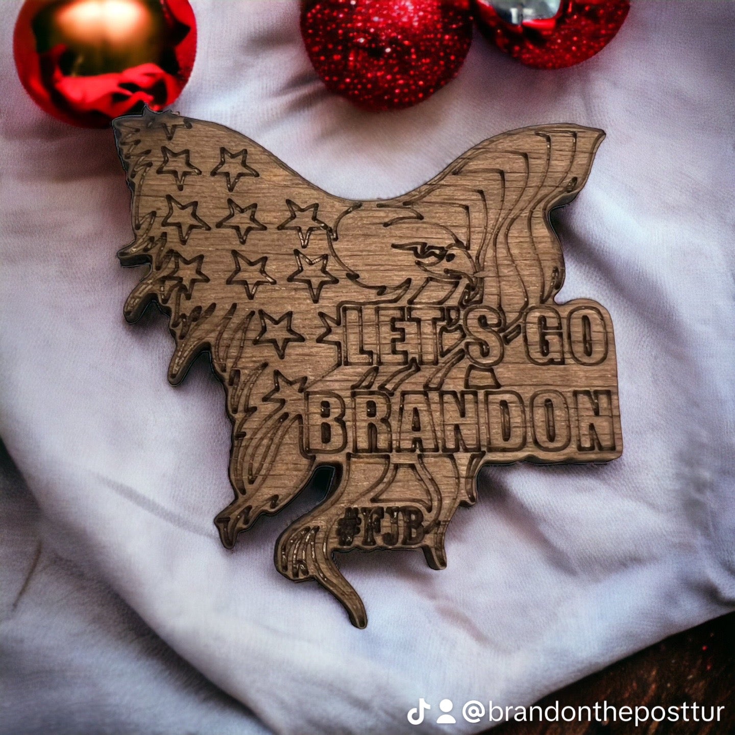 Let’s Go Brandon ornaments by Sisters by Choice