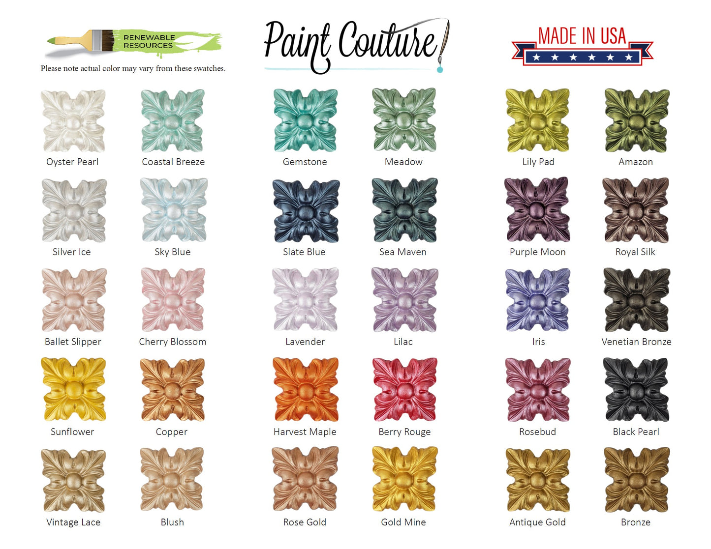 4oz Lux Metallic Bundle by Paint Couture (16 Colors)