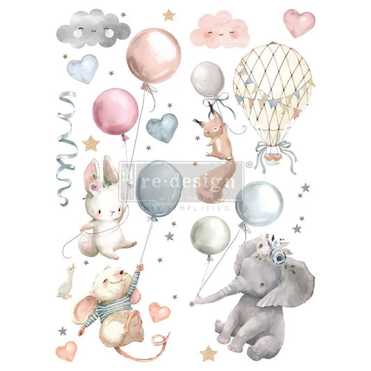 REDESIGN DECOR TRANSFERS® – SWEET DREAMS – TOTAL SHEET SIZE 24″ X 35″, CUT INTO 2 SHEETS Prima Re-Design
