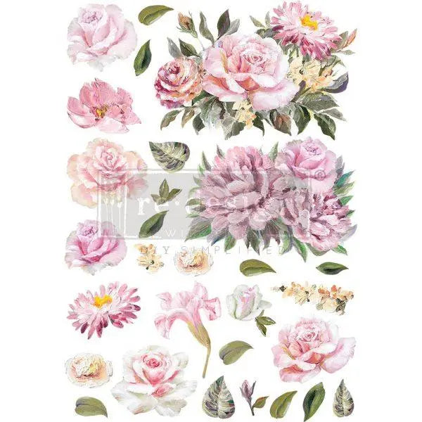 Rose Quartz Transfer - Total Sheet Size: 24″ X 35″ Prima Re-Design