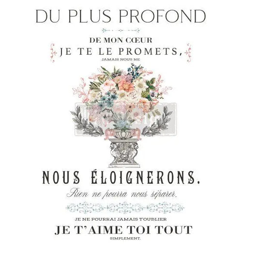Royal Bouquet Transfer - Total Sheet Size: 24″ X 35″, CUT INTO 3 SHEETS Prima Re-Design
