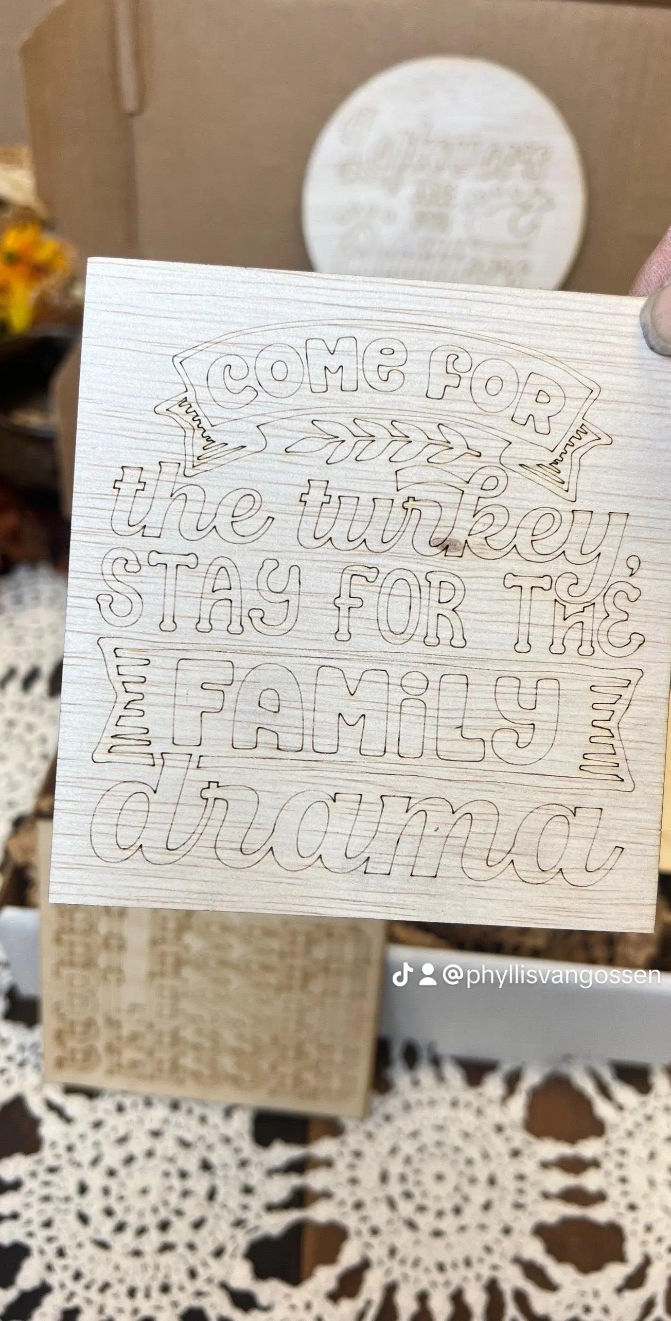 Thanksgiving tiered tray bundle, Set of 9, Family Drama Sisters by Choice