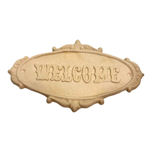 Welcome sign ,IFW 1039, flexible moulding, embellishment