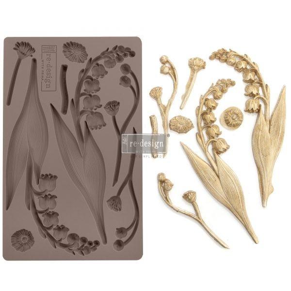 Re-Design with Prima DECOR MOULDS® – BELL ORCHIDS – 5″ X 8″, 8MM THICKNESS