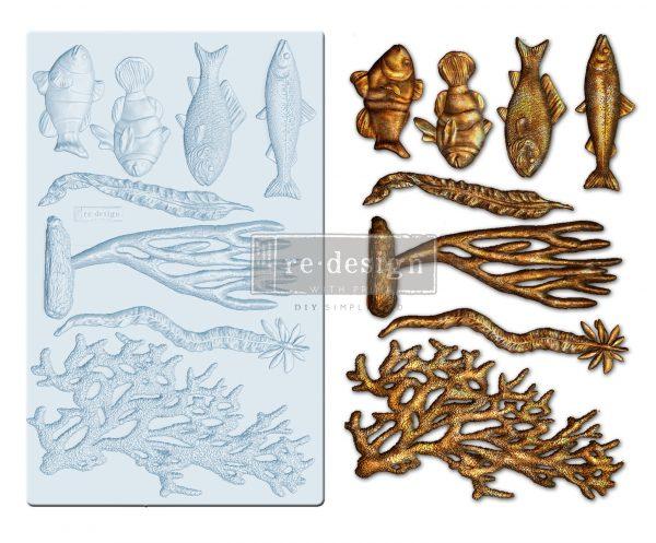 Re-Design with Prima DECOR MOULDS® – CORAL REEF – 5″ X 8″, 8MM THICKNESS