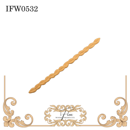 IFW 0532 leaf trim, crafting embellishment
