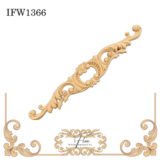 IFW 1366 iFlex Wood Products, bendable mouldings, flexible, wooden appliques, pediment