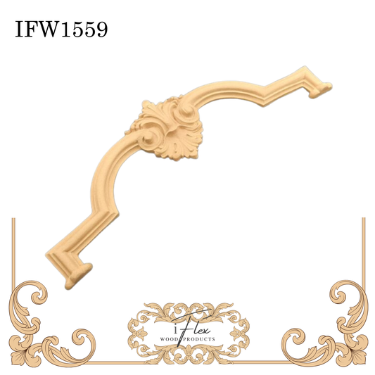 IFW 1559 iFlex Wood Products, bendable mouldings, flexible, wooden appliques, architectural piece