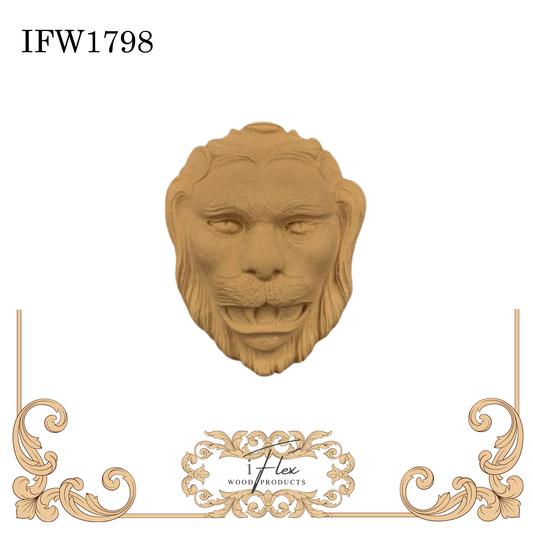 IFW 1798 iFlex Wood Products, bendable mouldings, flexible, wooden appliques, lion animal