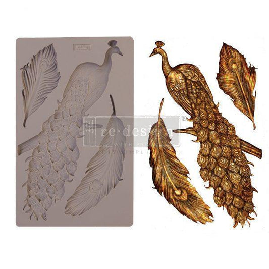 Re-Design with Prima DECOR MOULDS® – REGAL PEACOCK – 5″ X 8″, 8MM THICKNESS