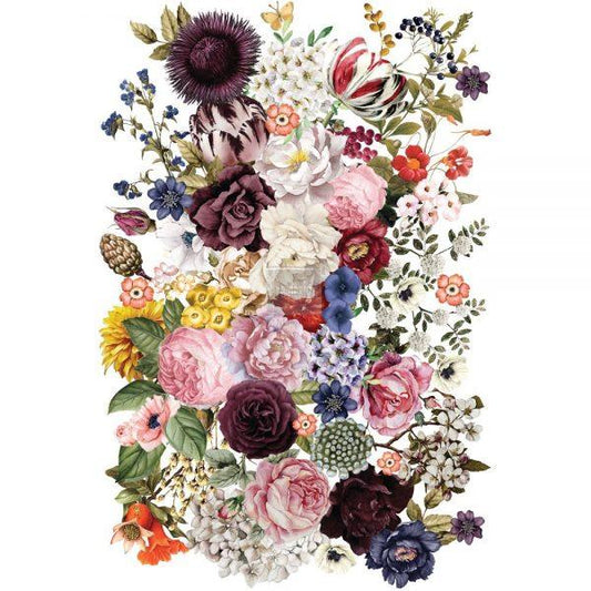 REDESIGN DECOR TRANSFERS® – WONDROUS FLORAL I – TOTAL SHEET SIZE 22″ X 34″, CUT INTO 3 SHEETS