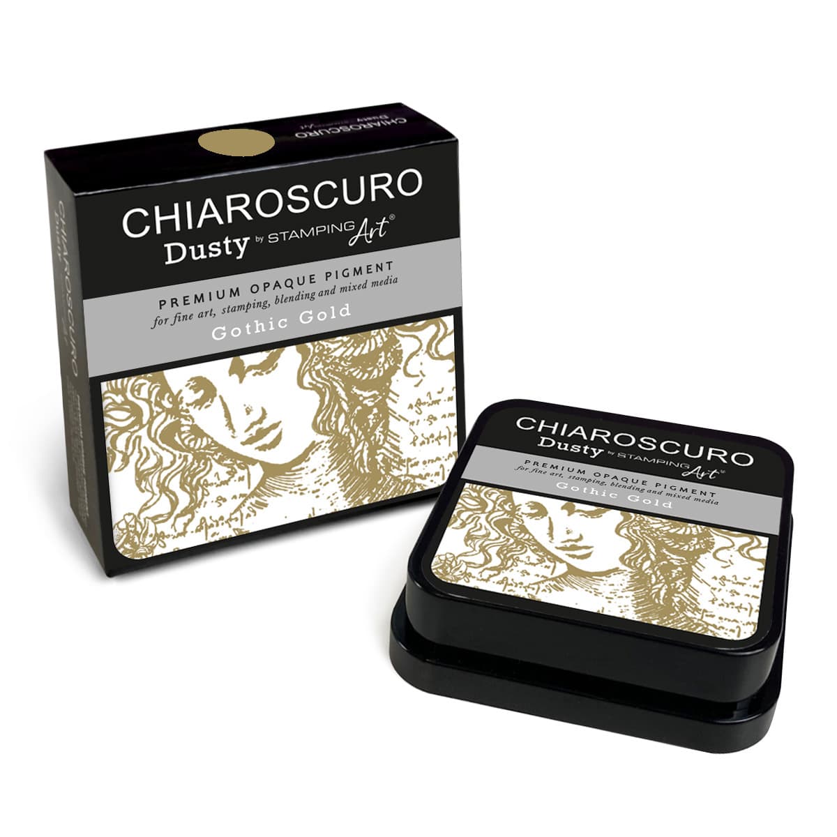 Gothic Gold Chiaroscuro Dusty Ink Pad