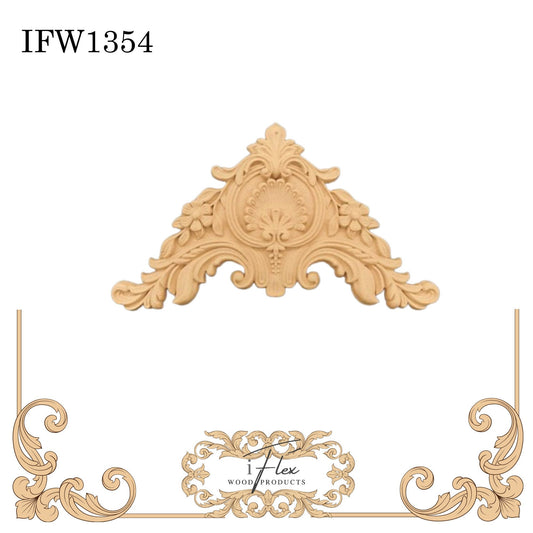 IFW 1354 iFlex Wood Products, bendable mouldings, flexible, wooden appliques, plume