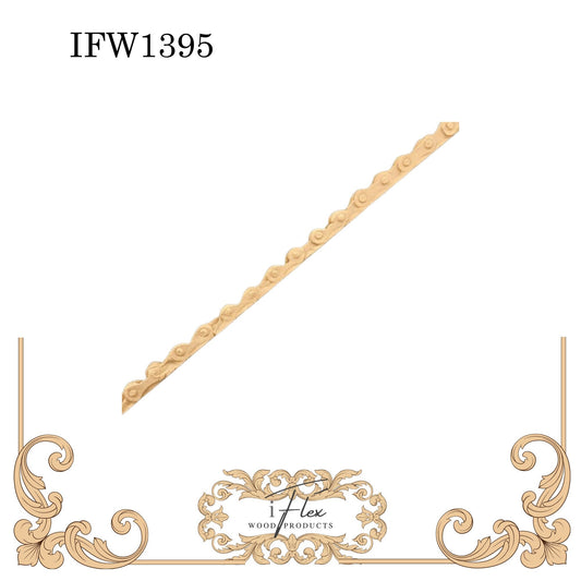 IFW 1395 iFlex Wood Products, bendable mouldings, flexible, wooden appliques, chain, trim