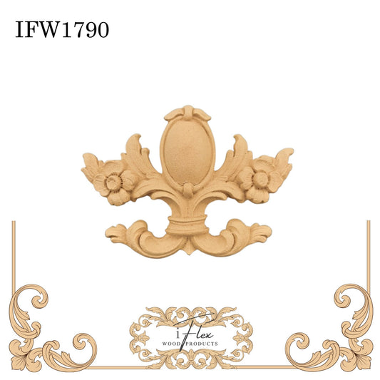 IFW 1790 iFlex Wood Products, bendable mouldings, flexible, wooden appliques, plume