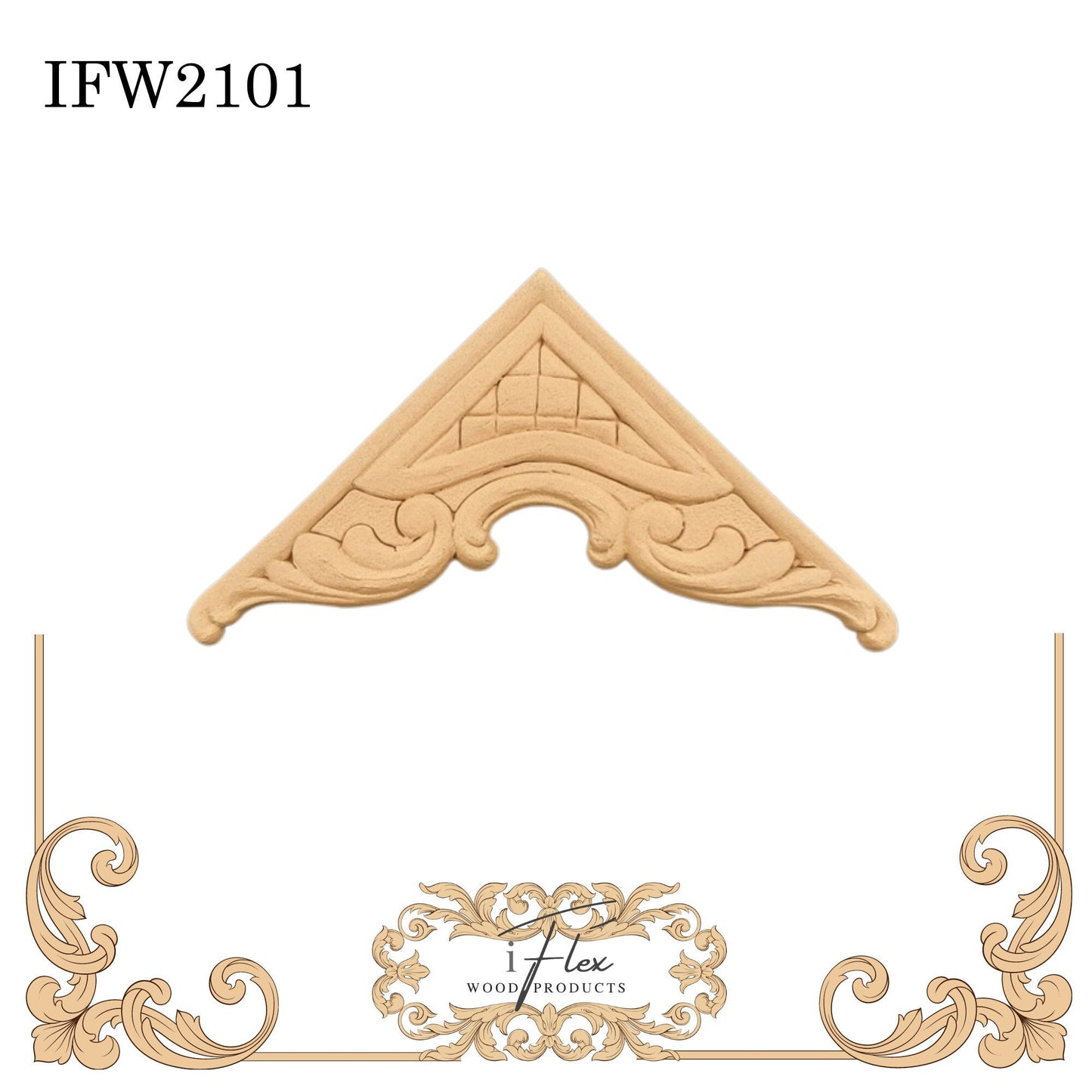 IFW 2101 iFlex Wood Products, bendable mouldings, flexible, wooden appliques, plume