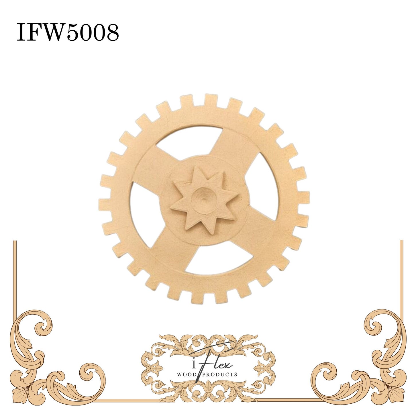 IFW 5008 iFlex Wood Products Flexible Pliable Embellishment gears