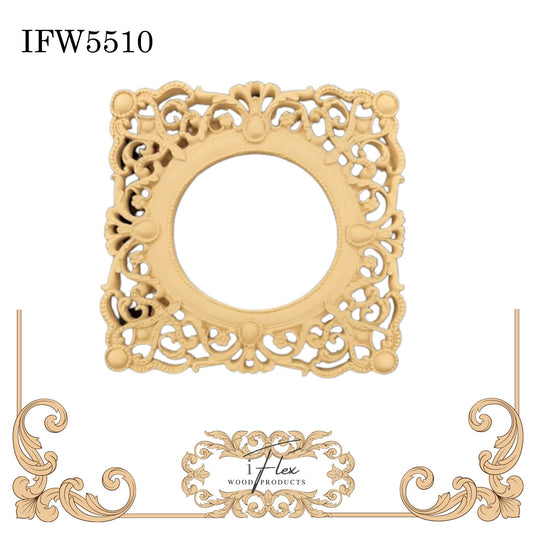 IFW 5510 iFlex Wood Products Flexible Pliable Embellishment scroll, frame