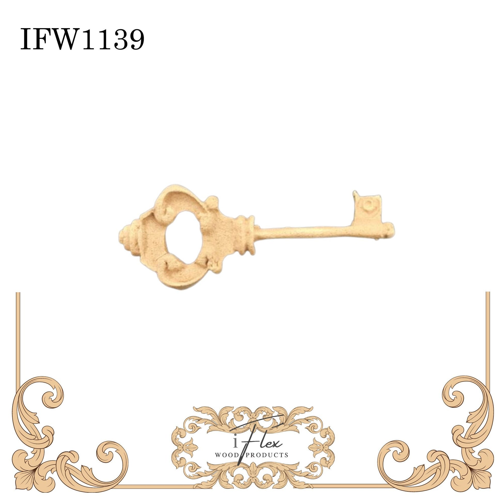 IFW 1139 iFlex Wood Products, bendable mouldings, flexible, wooden appliques, key