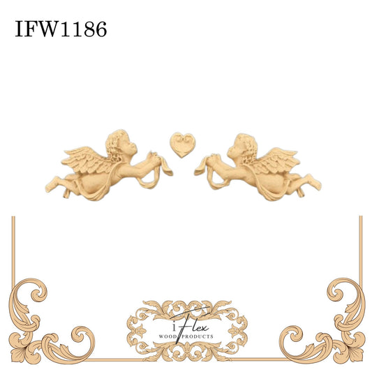 IFW 1186 iFlex Wood Products, bendable mouldings, flexible, wooden appliques, angels