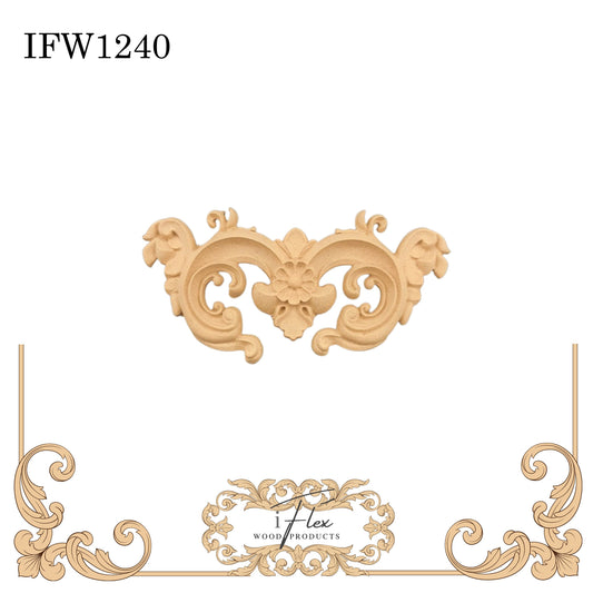 IFW 1240 iFlex Wood Products, bendable mouldings, flexible, wooden appliques, pediment